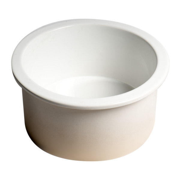 ALFI brand ABF1818R Round 18" x 18" Undermount / Drop In Fireclay Prep Sink