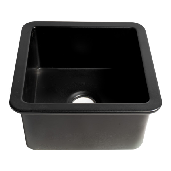 ALFI brand ABF1818S Square 18" x 18" Undermount / Drop In Fireclay Prep Sink