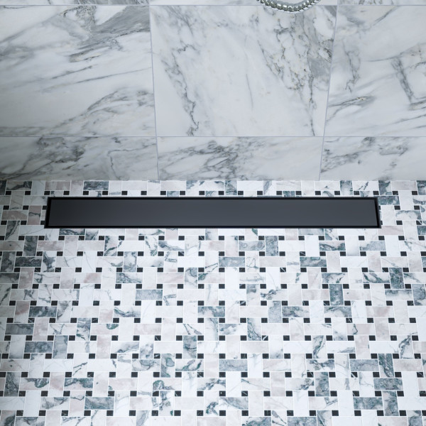 ALFI brand ABLD24B 24" Long Stainless Linear Shower Drain with Solid Cover