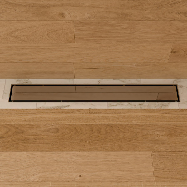 ALFI brand ABLD24B 24" Long Stainless Linear Shower Drain with Solid Cover