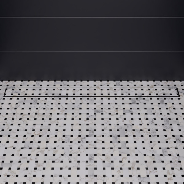 ALFI brand ABLD36A 36" Modern Stainless Steel Linear Shower Drain w/o Cover