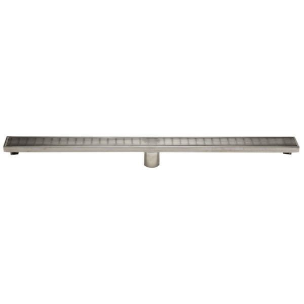 ALFI brand ABLD36D 36" Stainless Steel Linear Shower Drain w/ Groove Lines