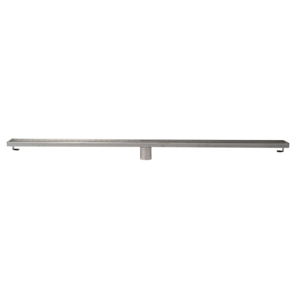 ALFI brand ABLD47D 47" Stainless Steel Linear Shower Drain with Groove Lines