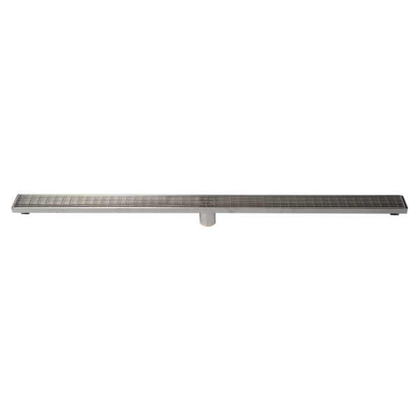 ALFI brand ABLD47D 47" Stainless Steel Linear Shower Drain with Groove Lines