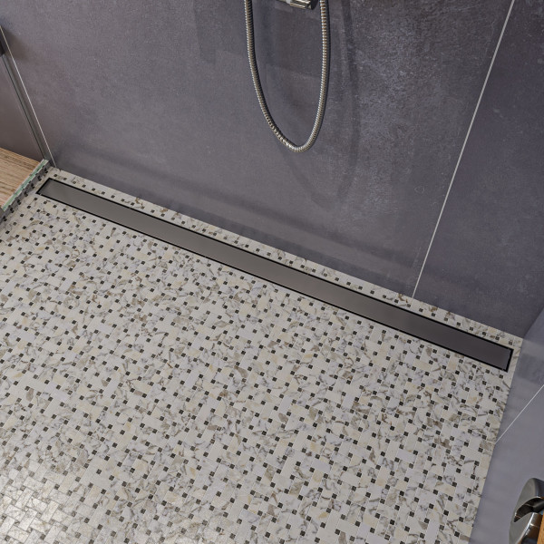 ALFI brand ABLD59B 59" Linear Shower Drain with Solid Cover