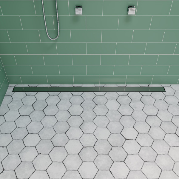 ALFI brand ABLD59B 59" Linear Shower Drain with Solid Cover
