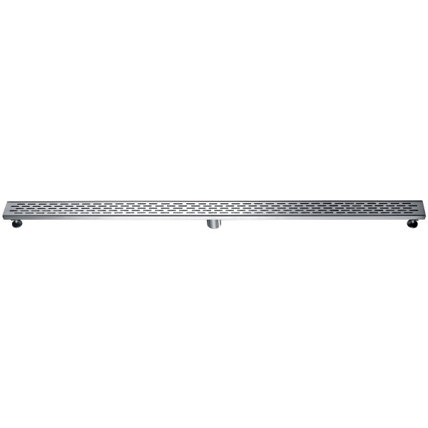 ALFI brand ABLD59C 59" Stainless Steel Linear Shower Drain with Groove Holes