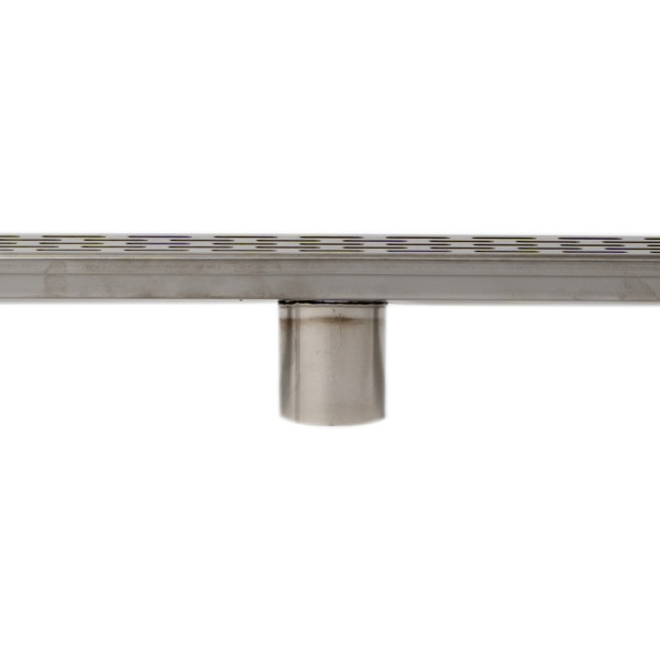 ALFI brand ABLD59C 59" Stainless Steel Linear Shower Drain with Groove Holes