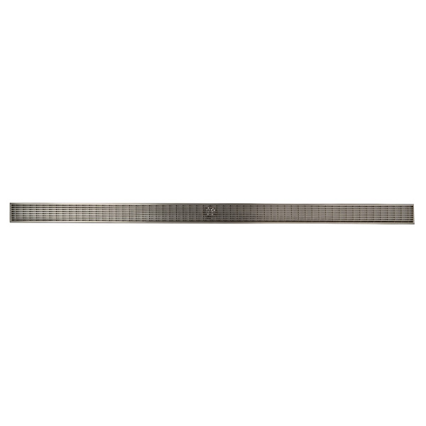 ALFI brand ABLD59D 59" Stainless Steel Linear Shower Drain with Groove Lines