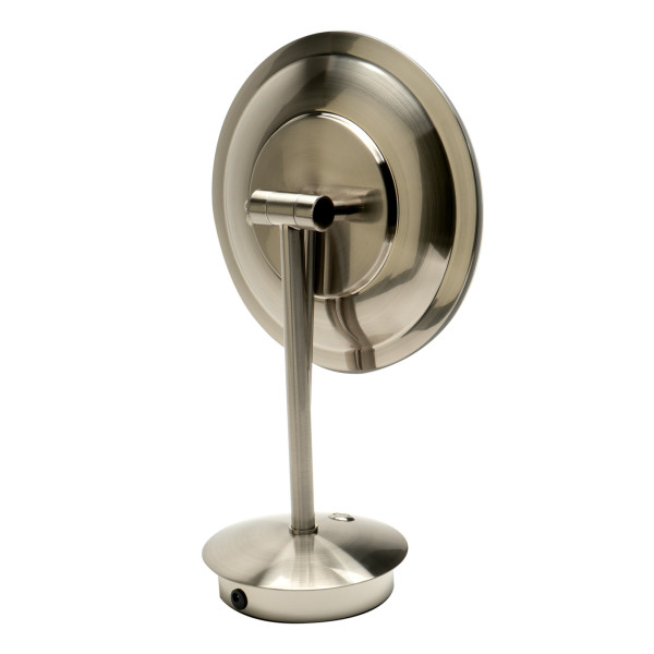 ALFI brand ABM9FLED Tabletop Round 9 Inch 5x Magnifying Mirror with Light