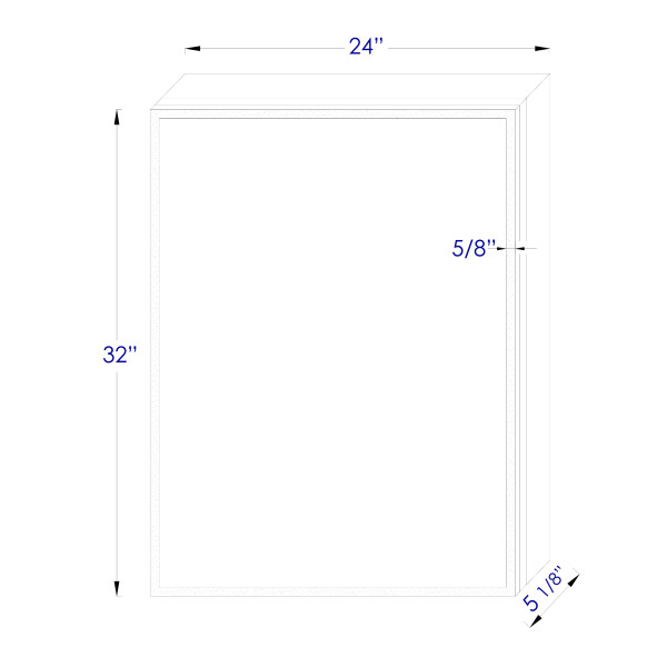 ALFI brand ABMC2432 24" x 32" Single Door LED Light Medicine Cabinet