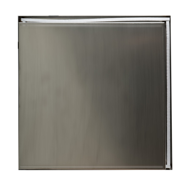 ALFI brand ABN1616 16" x 16" Square Single Shelf Stainless  Bath / Shower Niche