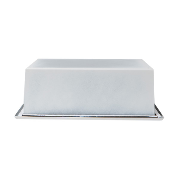 ALFI brand ABNC1212 12 x 12 Black or White Matte Steel Square Shelf Shower Niche