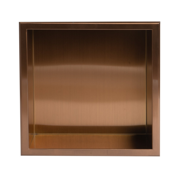ALFI brand ABNP1212 12" x 12" Stainless Steel Square Single Shelf Shower Niche