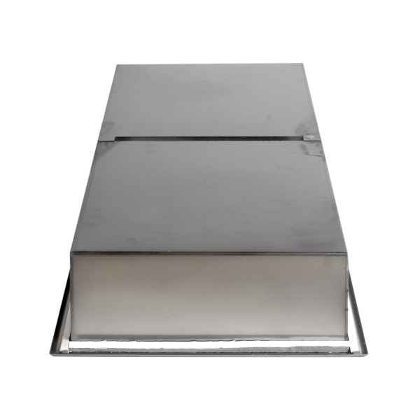 ALFI brand ABNP1224 12" x 24" Stainless Steel Vertical Double Shelf Shower Niche