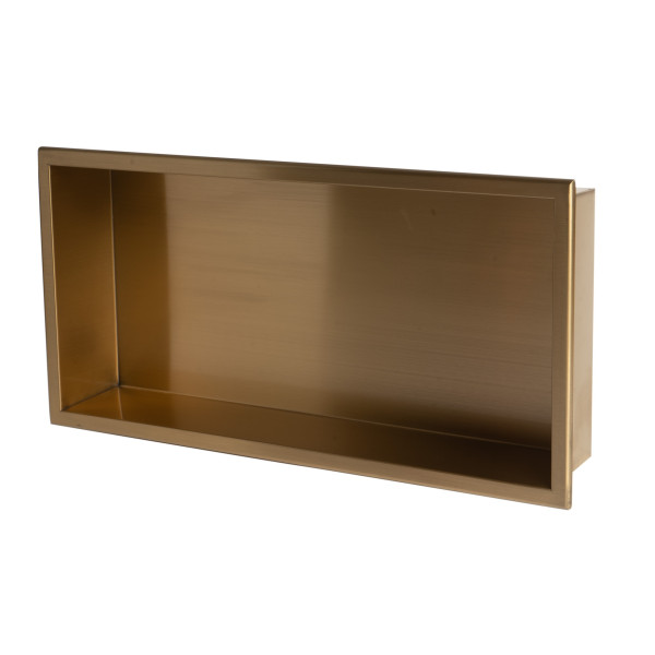 ALFI brand ABNP2412 24" x 12" Stainless  Horizontal Single Shelf Shower Niche