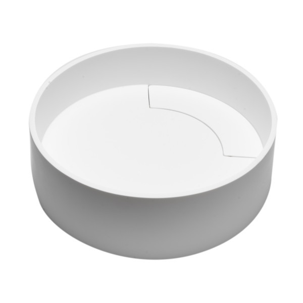 ALFI brand ABRS15R 15" Round White Matte Solid Surface Resin Sink