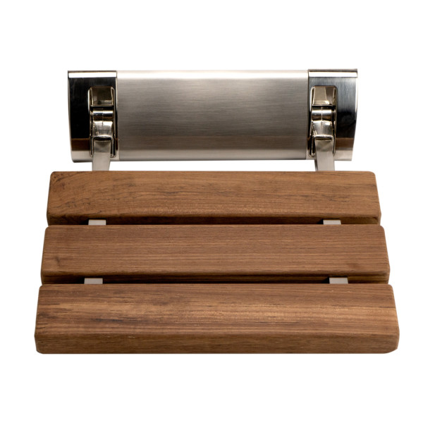 ALFI brand ABS14 14 Inch Folding Teak Wood Shower Seat Bench
