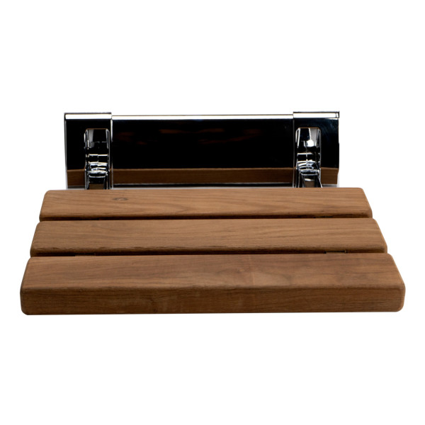 ALFI brand ABS14 14 Inch Folding Teak Wood Shower Seat Bench