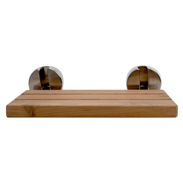 ALFI brand ABS16R 16 Inch Folding Teak Wood Shower Seat Bench