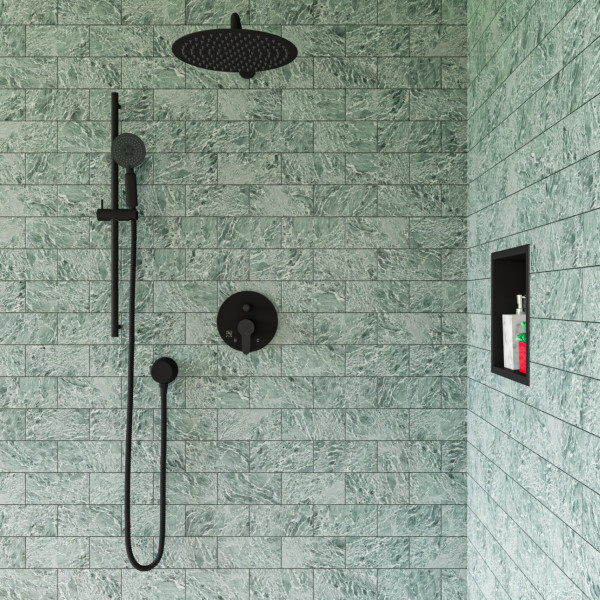 ALFI brand ABSA16R 16" Round Wall Shower Arm