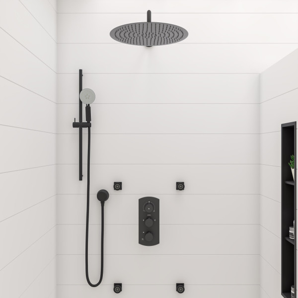 ALFI brand ABSA20R 20" Round Wall Shower Arm