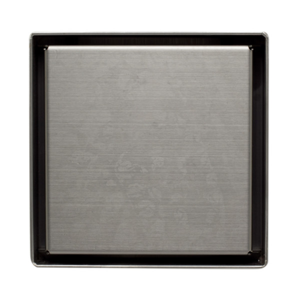 ALFI brand ABSD55B 5"x5" Square Stainless Shower Drain w/ Solid Cover