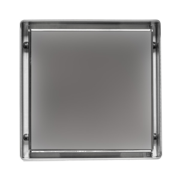 ALFI brand ABSD55B 5"x5" Square Stainless Shower Drain w/ Solid Cover