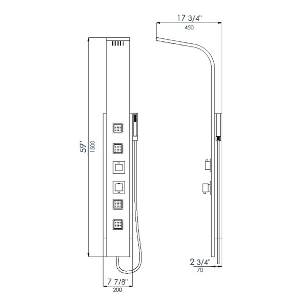 ALFI brand ABSP10 - Dimensions