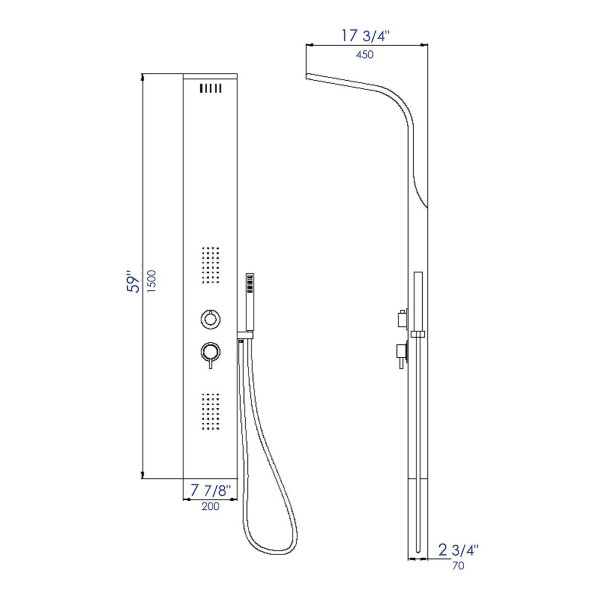 ALFI brand ABSP20 - Dimensions