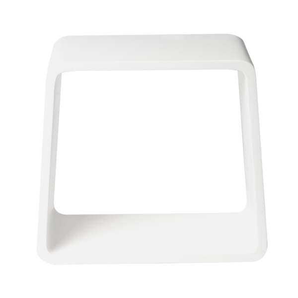 ALFI brand ABST55 White Matte Solid Surface Resin Bathroom / Shower Stool