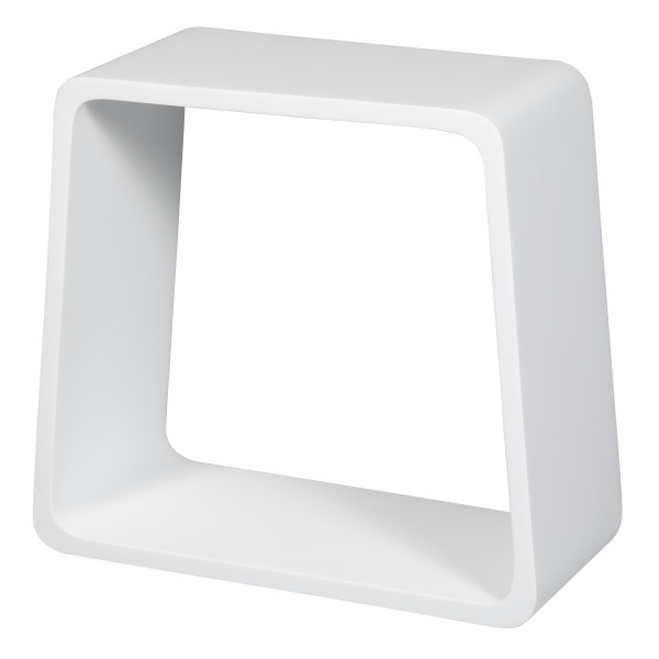 ALFI brand ABST55 White Matte Solid Surface Resin Bathroom / Shower Stool