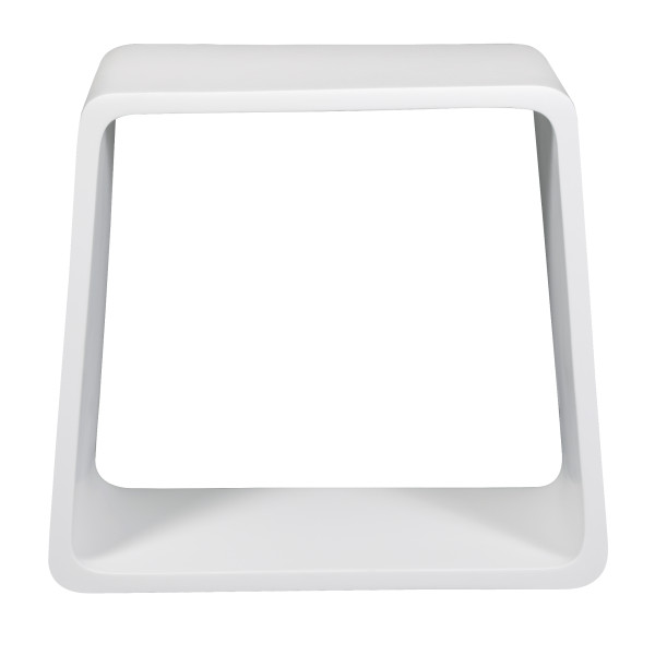ALFI brand ABST55 White Matte Solid Surface Resin Bathroom / Shower Stool