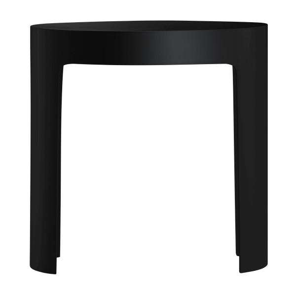 ALFI brand ABST66BM Black Matte Solid Surface Resin Bathroom / Shower Stool