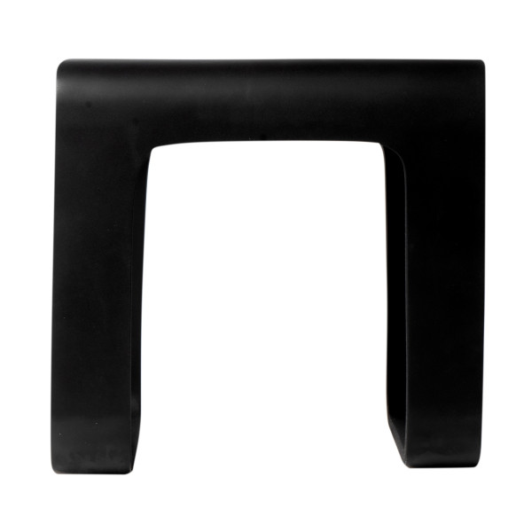 ALFI brand ABST99BM Black Matte Solid Surface Resin Bathroom / Shower Stool