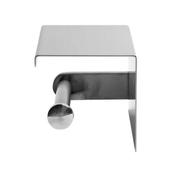 ALFI brand ABTP66-BSS Brushed Stainless Steel Toilet Paper Holder with Shelf