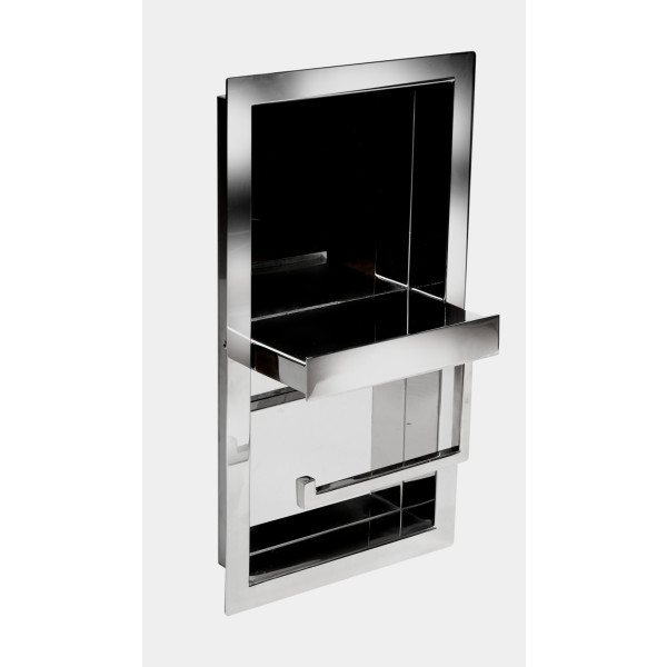 AlFI brand ABTPN88 Recessed Toilet Paper Holder Niche