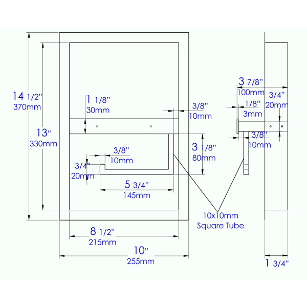 AlFI brand ABTPN88 Recessed Toilet Paper Holder Niche
