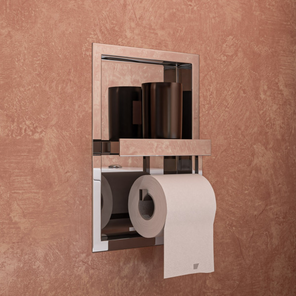 AlFI brand ABTPN88 Recessed Toilet Paper Holder Niche