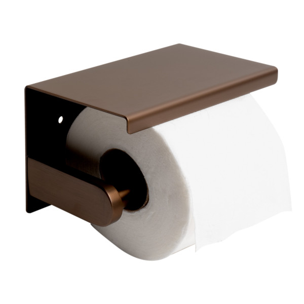 ALFI brand ABTPP66 PVD Stainless Steel Toilet Paper Holder with Shelf