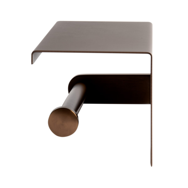 ALFI brand ABTPP66 PVD Stainless Steel Toilet Paper Holder with Shelf