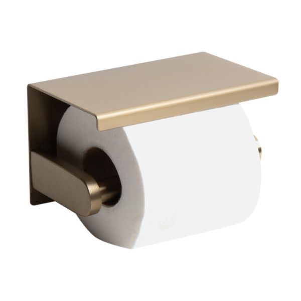 ALFI brand ABTPP66 PVD Stainless Steel Toilet Paper Holder with Shelf