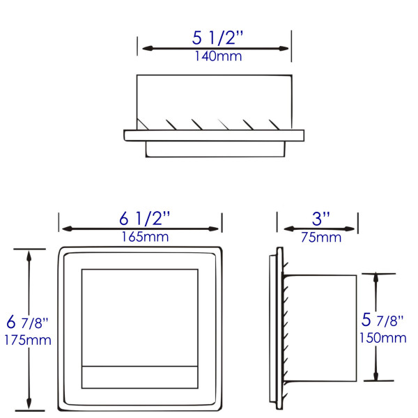 ALFI brand ABTPP77 PVD Stainless Steel Recessed Toilet Paper Holder