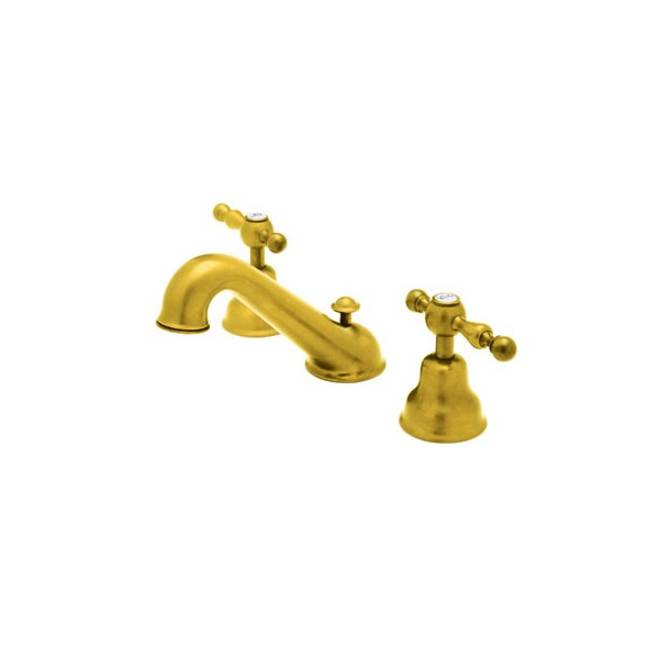 Rohl AC102L-2 3-Hole  Widespread Faucet With Two Metal Lever Handles