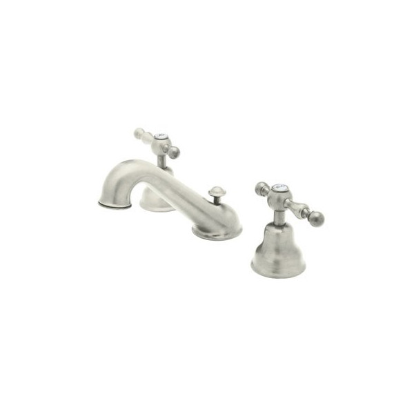 Rohl AC102L-2 3-Hole  Widespread Faucet With Two Metal Lever Handles
