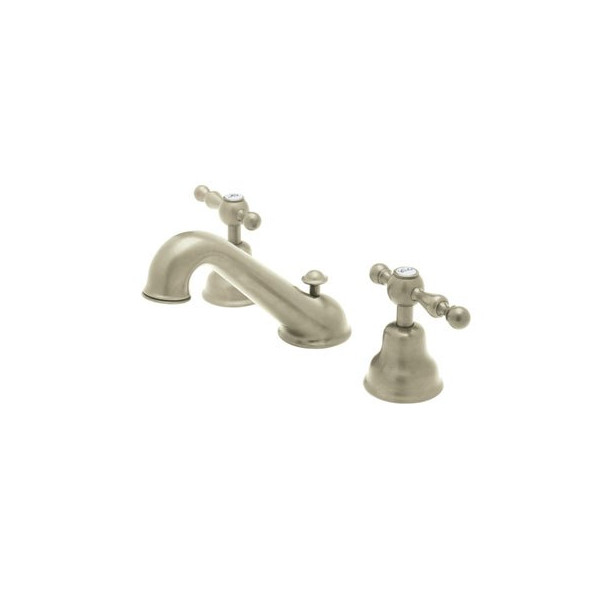 Rohl AC102L-2 3-Hole  Widespread Faucet With Two Metal Lever Handles