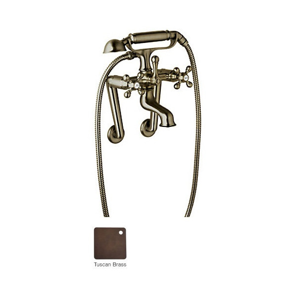 Rohl AC7X 2-Hole Exposed Tub Filler with Single Function Handshower 