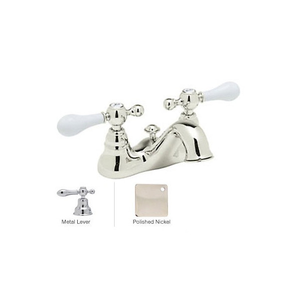 Rohl AC95LM-2 4" Centerset Bathroom Faucet with with Metal Lever Handles