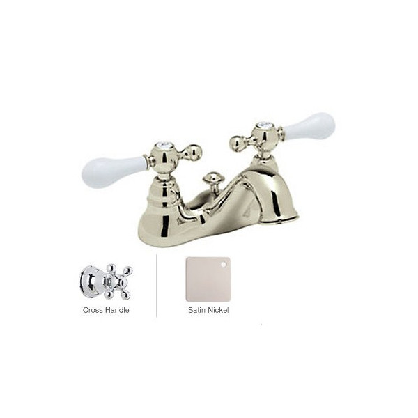 Rohl AC95X-2 4" Centerset Bathroom Faucet with with Metal Cross Handles