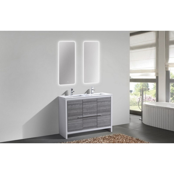 KubeBath AD648D Dolce 48 Inch Double Sink Modern Bathroom Vanity